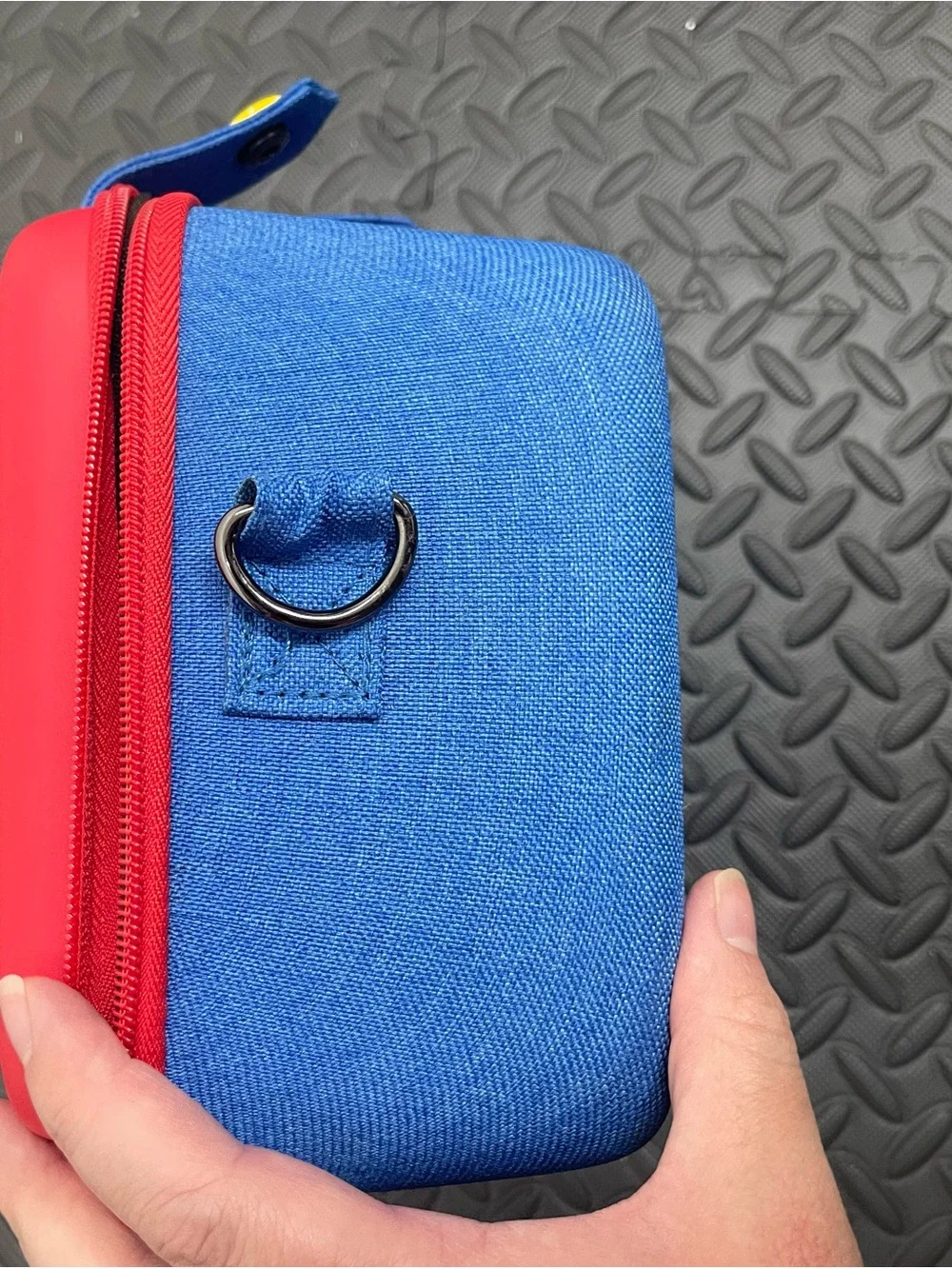 Nintendo Red and Blue Carry Case with Yellow Accents